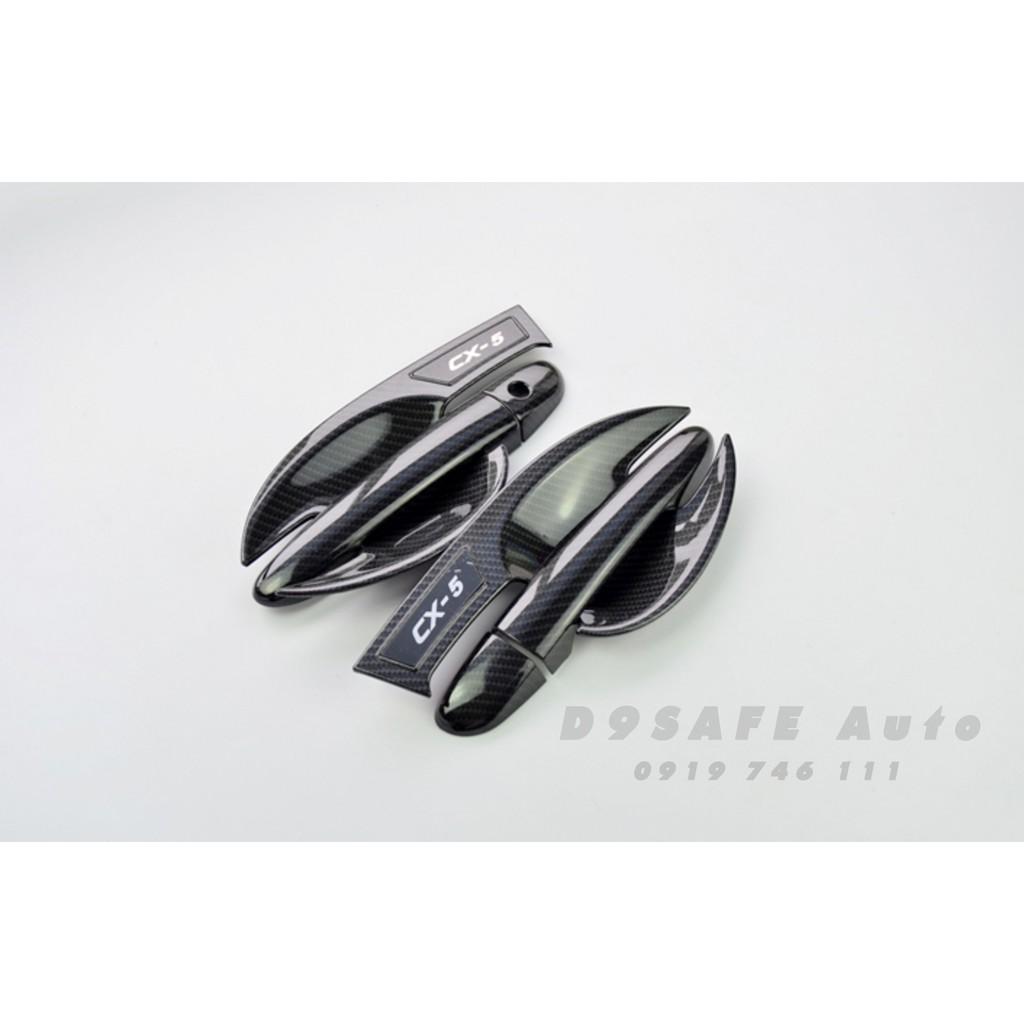 ỐP HÕM CỬA CX5 2017-2020 | BẢO VỆ HÕM VÀ TAY NẮM, VÂN CARBON