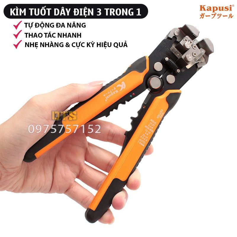 Kìm tuốt dây điện tự động 3 trong 1 đa năng tuốt dây điện