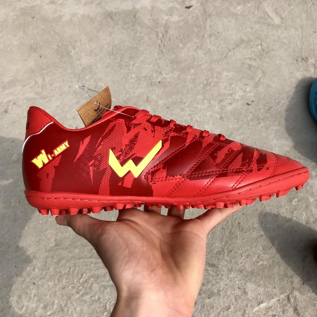 Sản phẩm hỗ trợ thể thao ngoài trời, Giày đá bóng sân cỏ nhân tạo Wika Army Đỏ