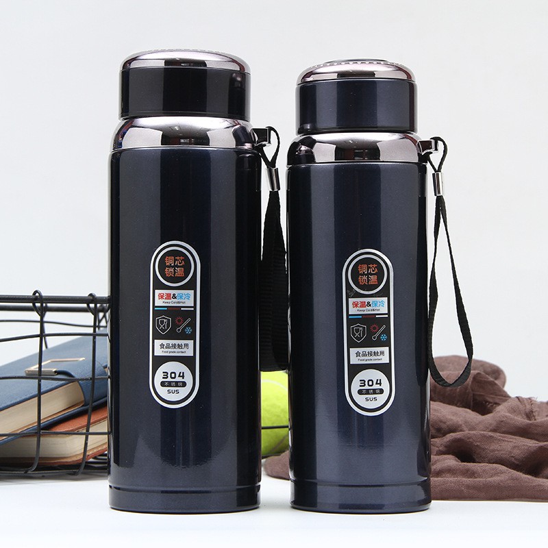 Bình giữ nhiệt inox 304 cao cấp 800ML giữ nóng lạnh tốt, có tấm lọc trà, giữ nhiệt lên đến 24h - giao màu ngẫu nhiên