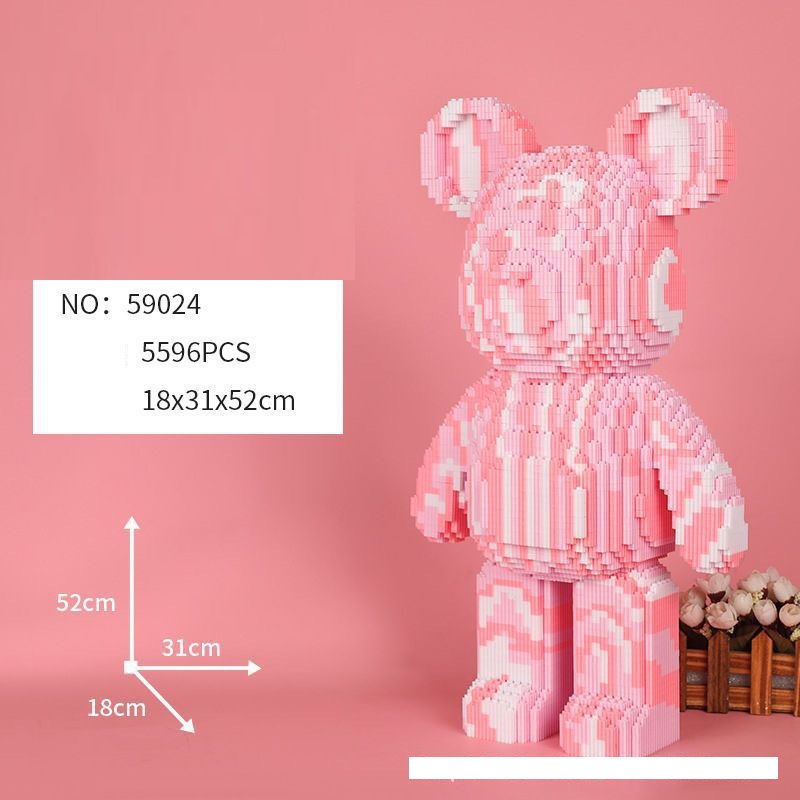 Mô hình lắp ráp gấu bạo lực Bearbrick 50cm đến 55cm