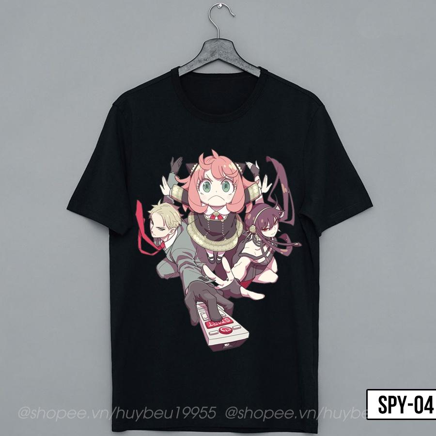 Áo thun Spy x Family, áo phông Anya, Loid, Yor anime Spyxfamily unisex chất liệu cotton thoáng mát