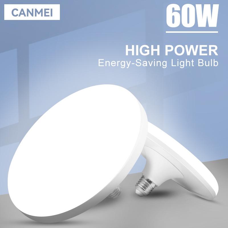 Bóng đèn LED E27 Bóng đèn LED 220v Đèn LED 20/40/50/60W Bóng đèn UFO tiêu điểm cho nhà bếp Chiếu sáng phòng khách Bóng đèn công suất cao