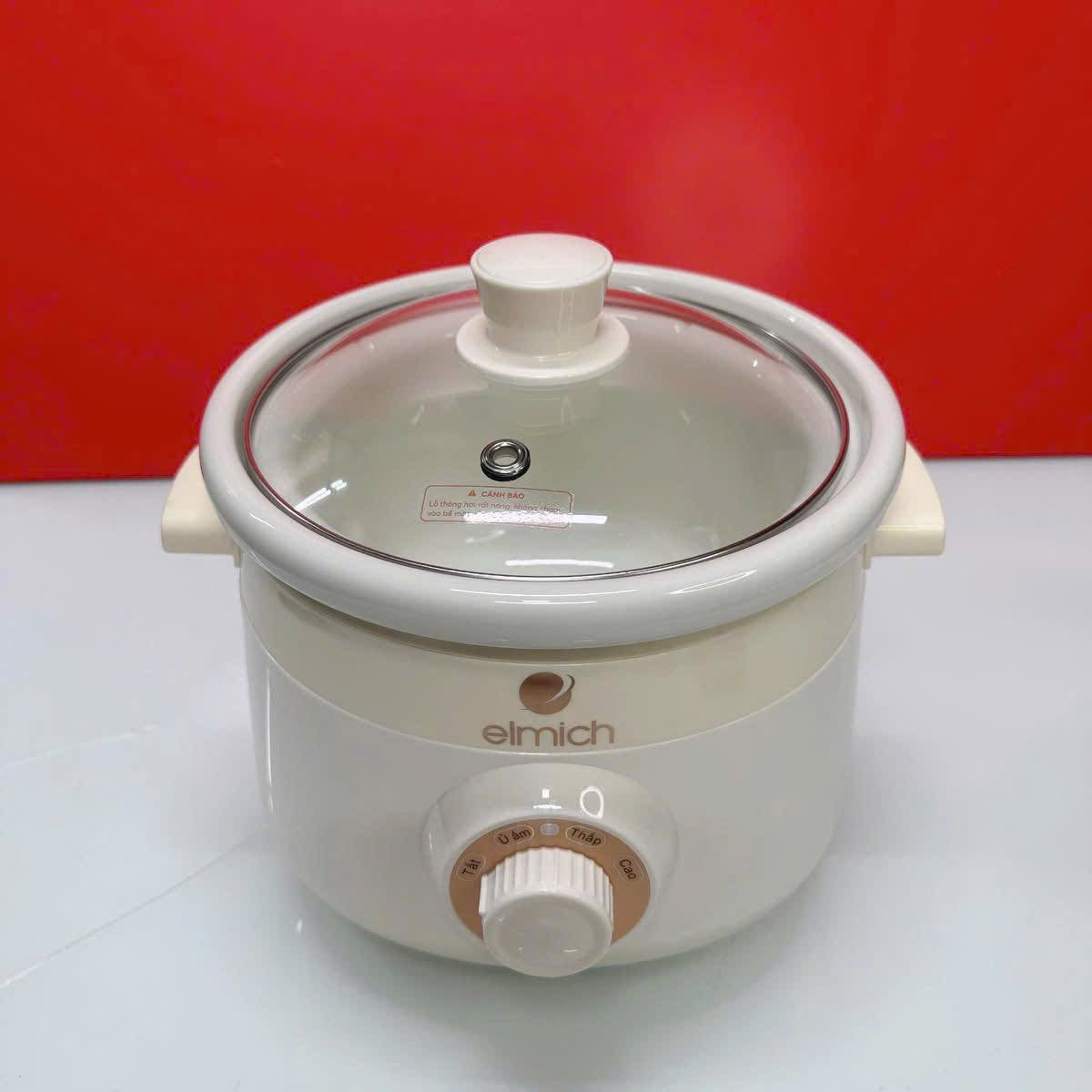 Nồi Nấu Chậm 2L Elmich SCE-8525: Chuyên Gia Nấu Cháo, Kho Cá, Chưng Yến - Hàng chính hãng