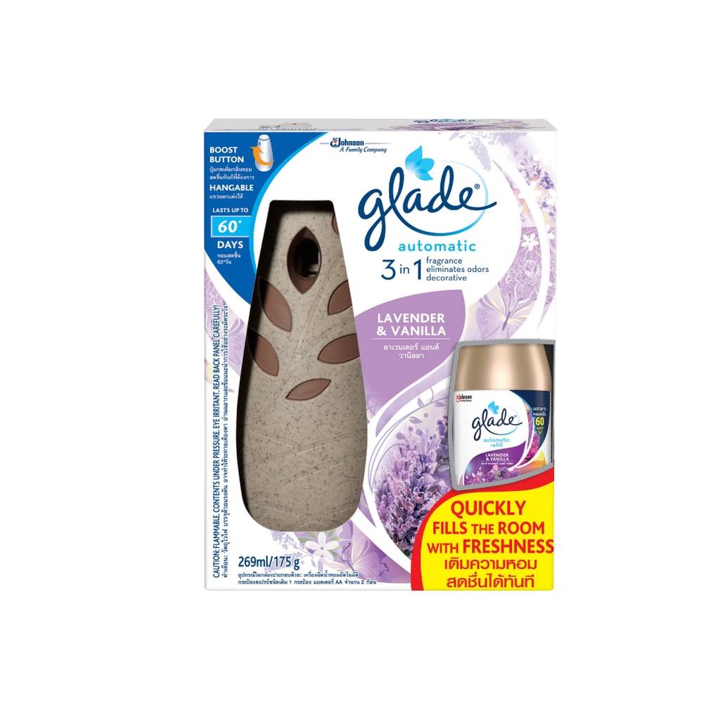 GLADE Xịt thơm phòng tự động Hương Lavender 175g