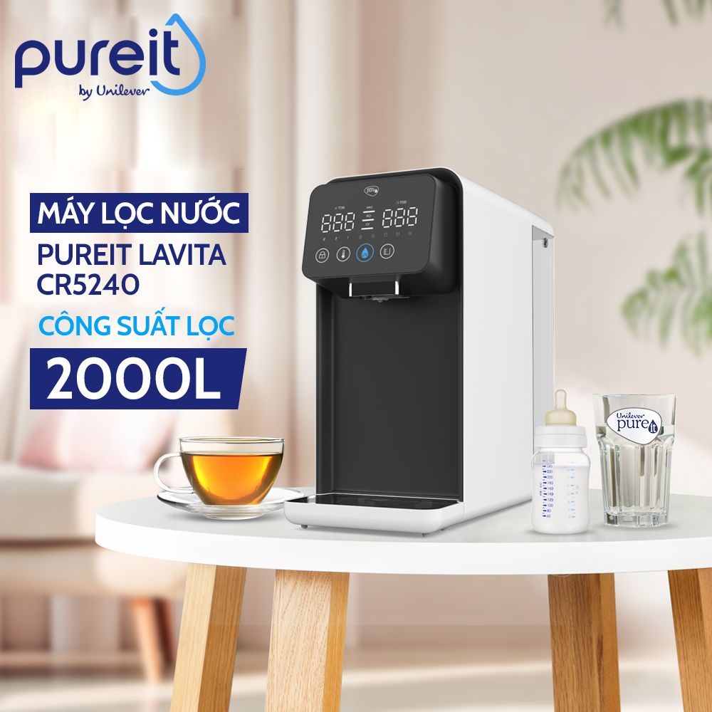 Máy Lọc Nước Pureit Lavita - CR5240 Chức Năng Làm Nóng Nhiều Cấp Độ Tích Hợp Công Nghệ RO+UV - Hàng Chính Hãng