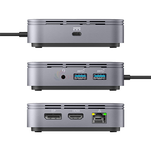 Cổng chuyển đổi HyperDrive 7-in-1 USB-C Thunderbolt 3 Mobile Dock Hub HDTB3TD - Hàng chính hãng