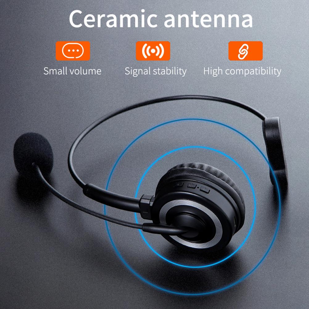 Bluetooth-Tương Thích Gọi Trung Tâm Tai Nghe Rảnh Tay Không Dây Tai Nghe Có Mic Loại Bỏ Tiếng Ồn Cho Skype PC Máy Tính