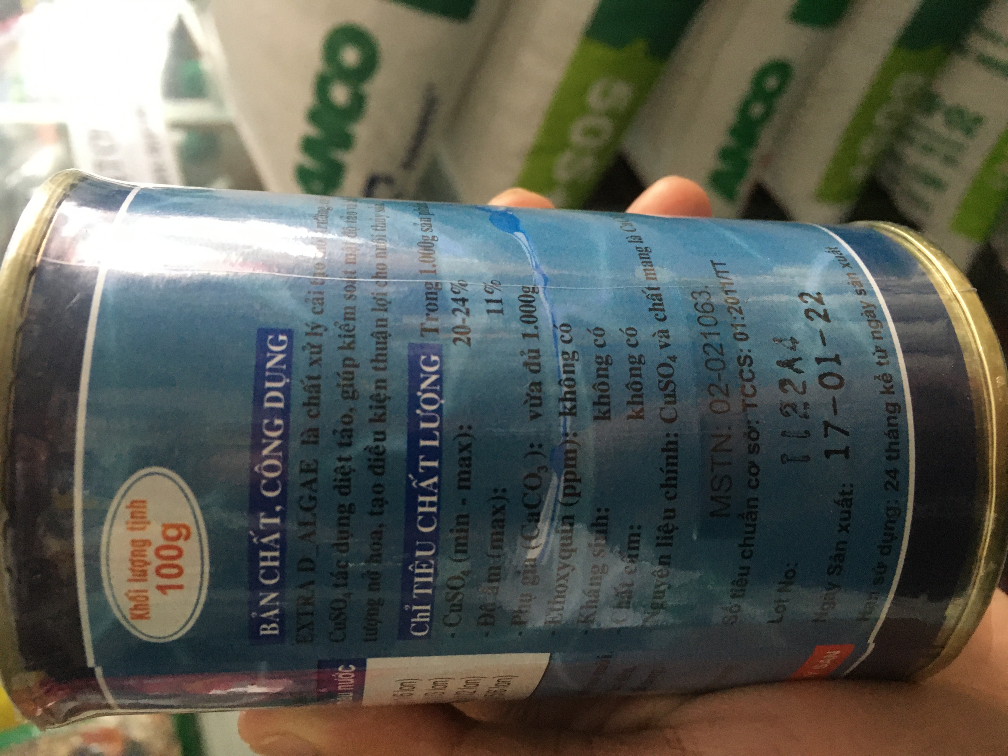 D -Algae diệt rong tảo ,xử lí cải tạo môi trường cho ao tôm cá