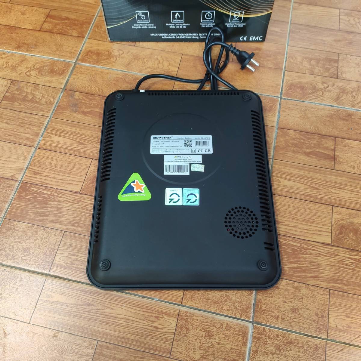 Bếp điện từ đơn DE-ICF51C công suất 2000W chuẩn Đức - Hàng chính hãng