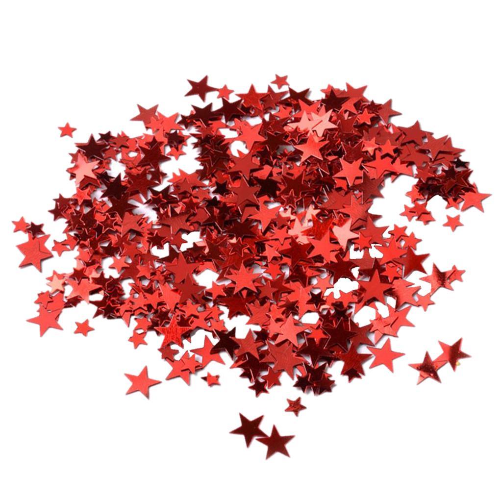 6mm+10mm Mixed Scatters Pentagram Confetti for Wedding Table Decor