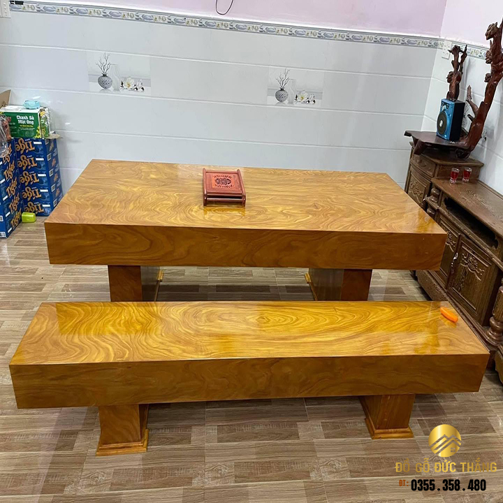 Bàn ghế k3 gỗ cẩm vàng nam phi
