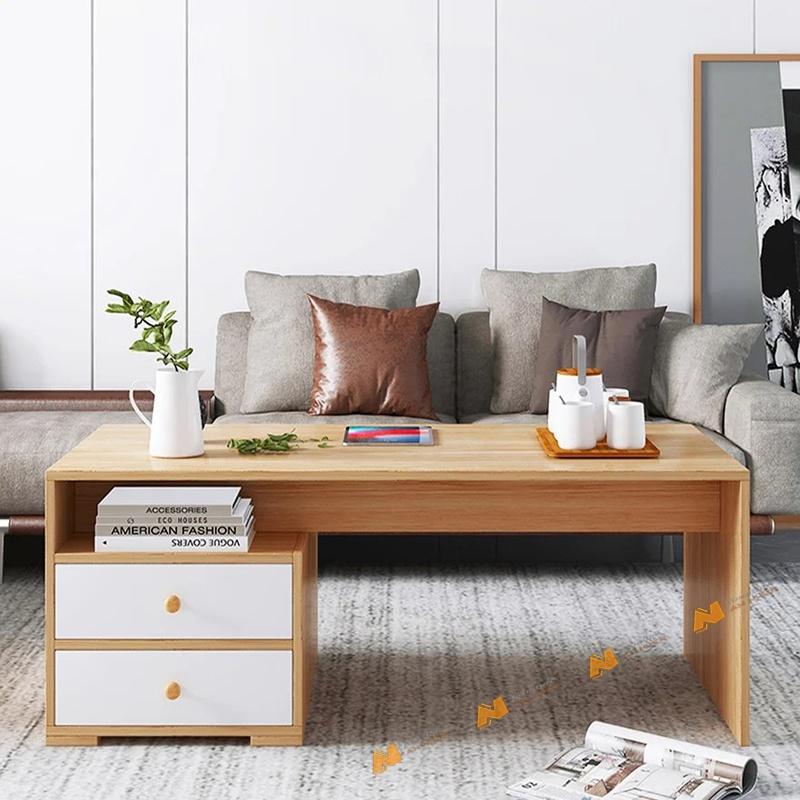 Made in VN Bàn trà sofa gỗ đẹp phong cách hiện đại gỗ mdf 17mm công ty Mộc Phát độ bền trên 30 năm AN074