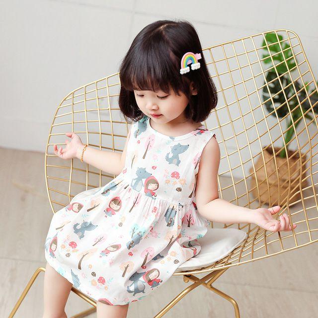 Váy cotton thô mặc hè, váy xinh váy bé gái,đầm bé gái mẫu mới hè thoáng mát,