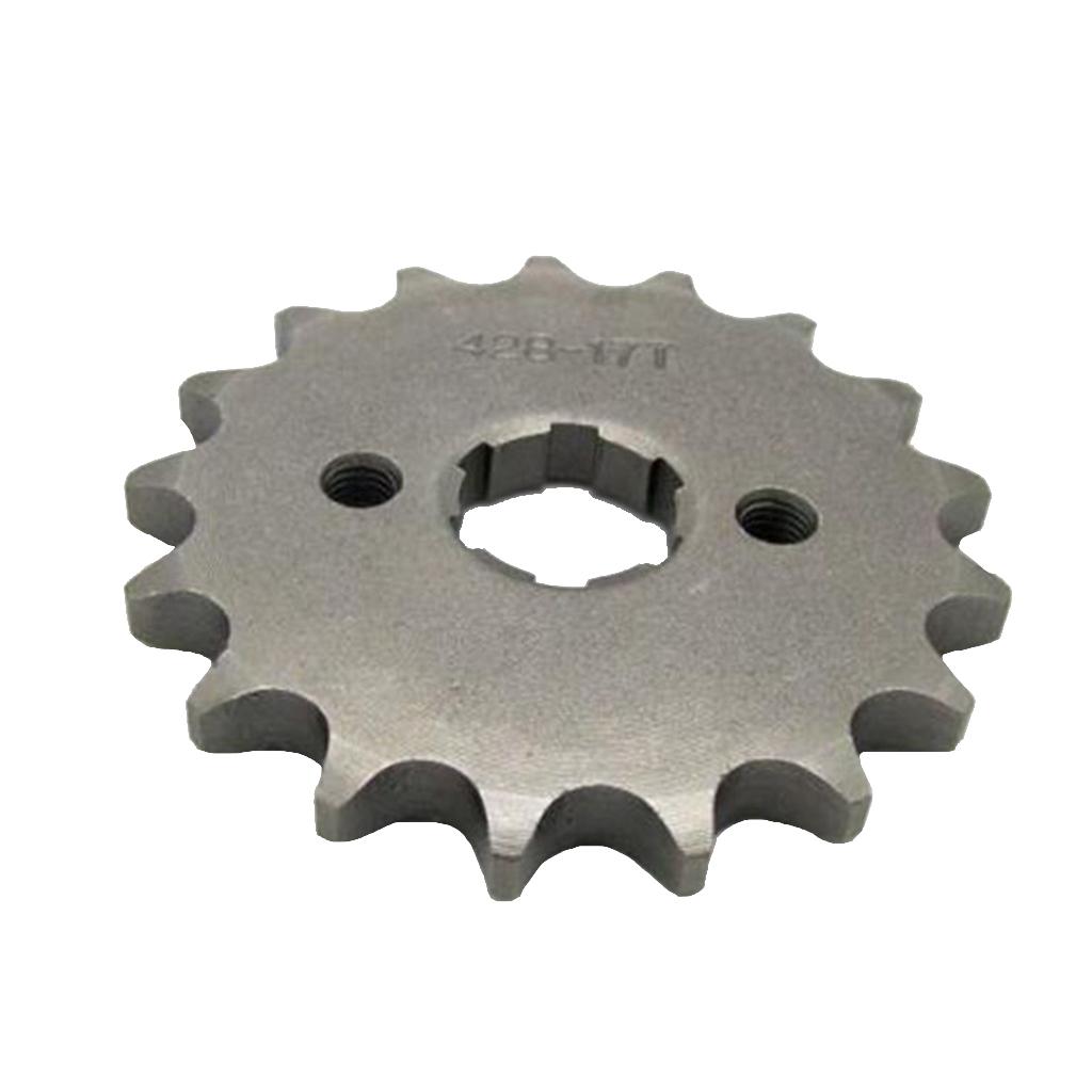 17 Teeth 428 Chain Front Sprocket Cog for Pit Trail Dirt Bike ATV Quad Buggy