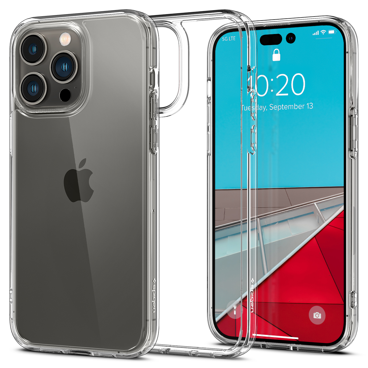 Ốp Lưng dành cho iPhone 14 Pro Max Spigen Ultra Hybrid Crystal Clear Case - Hàng Chính Hãng