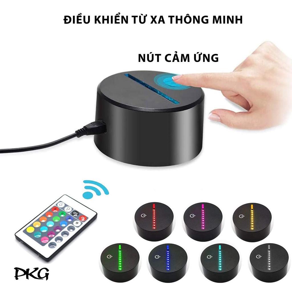 Đèn Ngủ Led 3D Hình MŨ BẢO HIỂM HOCKEY KHÚC CÔN CẦU Quà Tặng Trang Trí cảm ứng có Điều khiển từ xa nháy sáng 16 màu