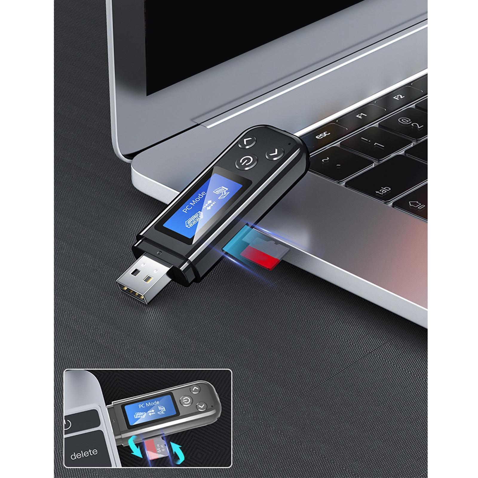 For TV, adapter receiver with LCD display, USB