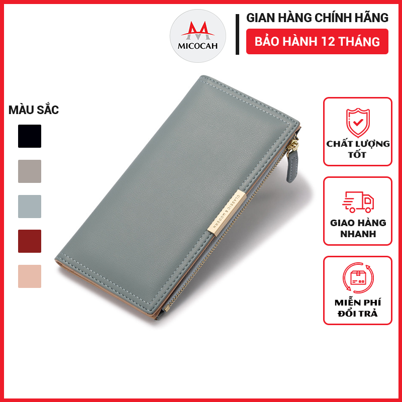 Ví Nữ Dài Cầm Tay Chính Hãng Tailian Thời Trang Đựng Tiền Da Cao Cấp Cực Đẹp Giá Rẻ Tl08 - Micocah Mall - T5076 - 022 Xanh Nhạt