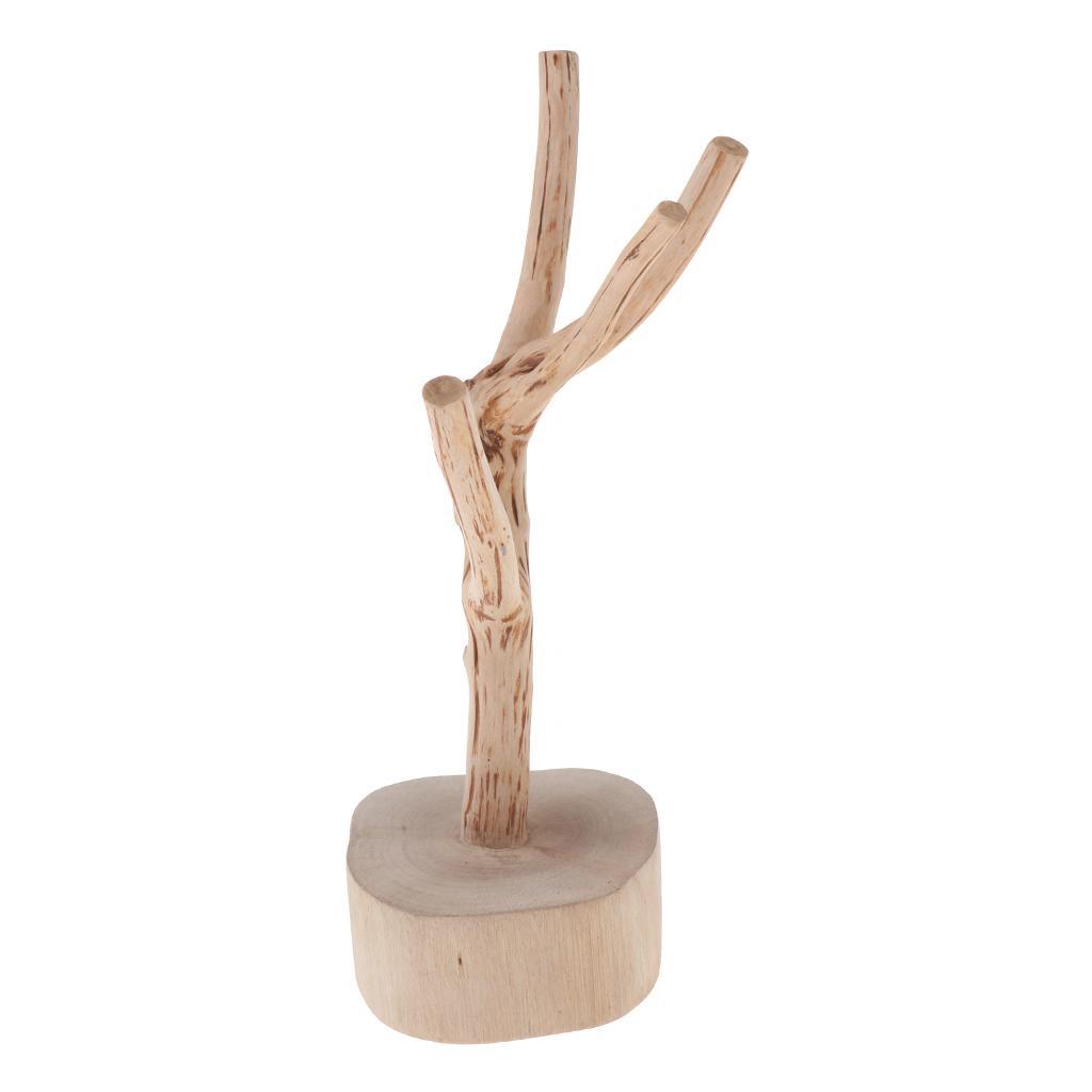 Wood Shelf Cup Mug Holder Tree Shape Stand Storage Display Rack