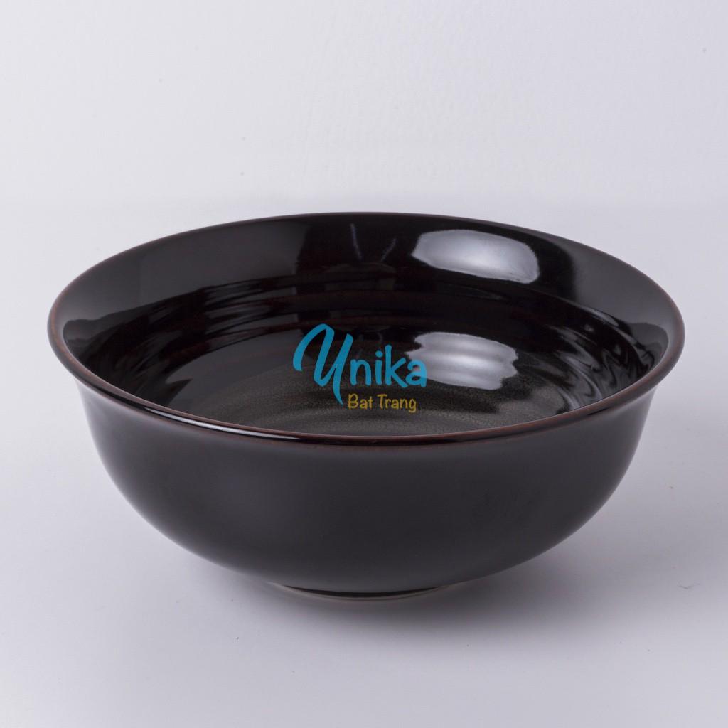 Bát Tô Nông 17x8cm men cánh gián - Tô Nông Men Cánh Gián