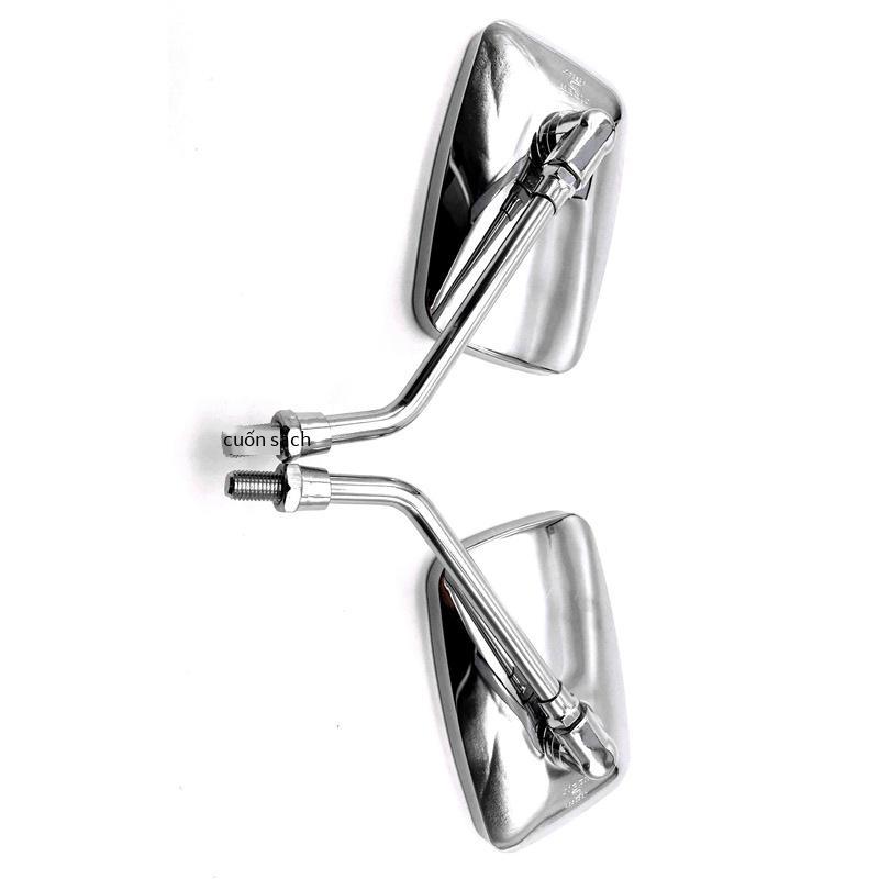 Phong cách mới nhất xe máy sửa đổi gương chiếu hậu gương chiếu hậu vuông hoàng tử xe lớn rùa vua gương chiếu hậu gương đảo chiều