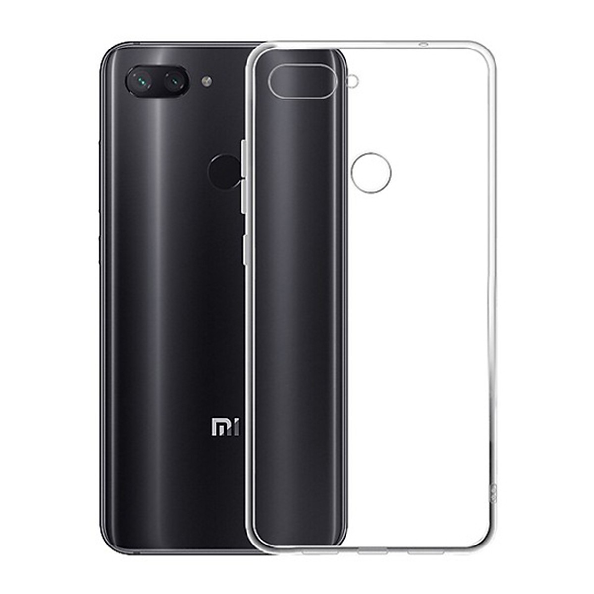 Ốp lưng silicon dẻo trong suốt dành cho Xiaomi Mi 8 Lite - Hàng cao cấp