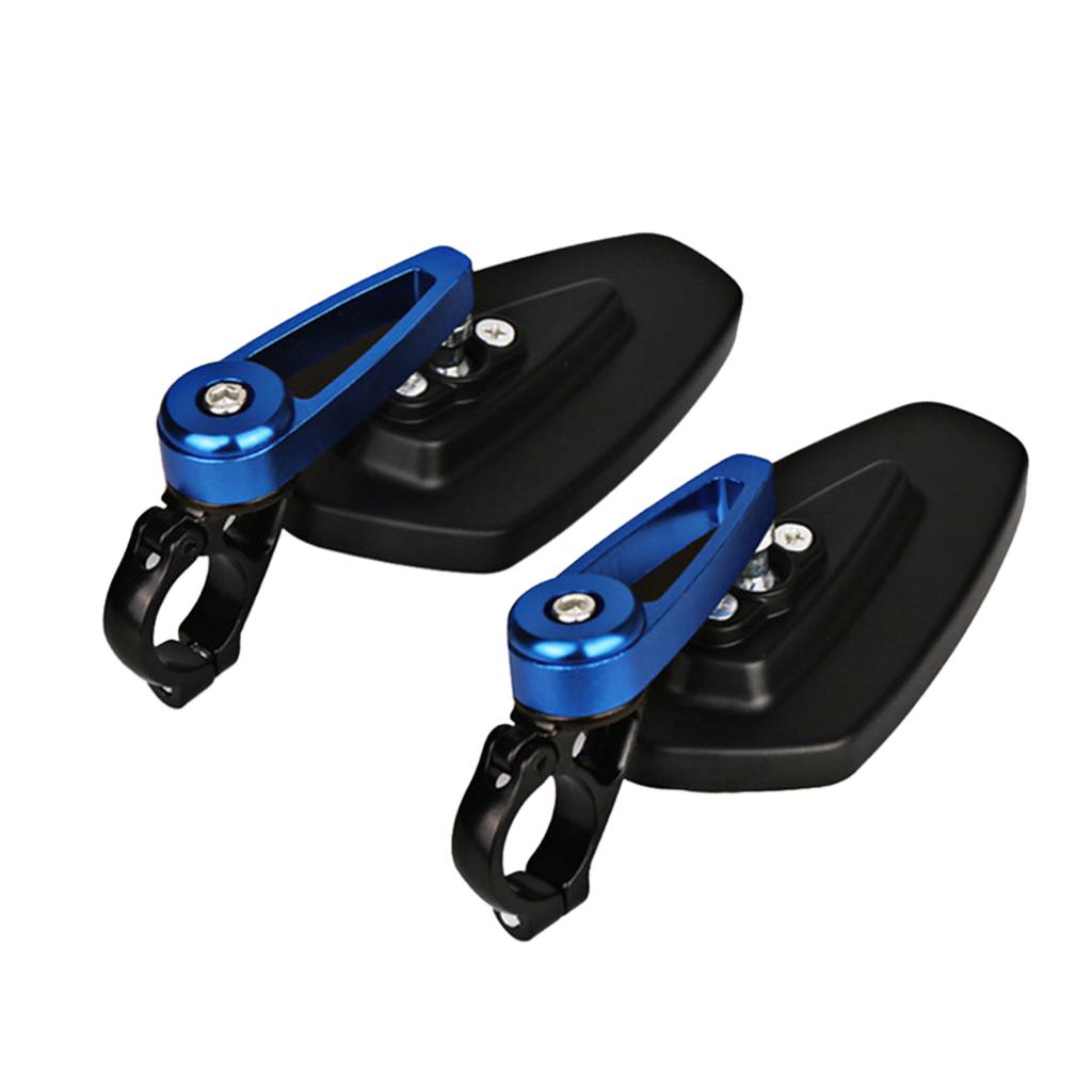 CNC 7/8" 22mm Handle Bar End Rear View Side Mirrors 360 Degree Adjustable for Motorcycle
