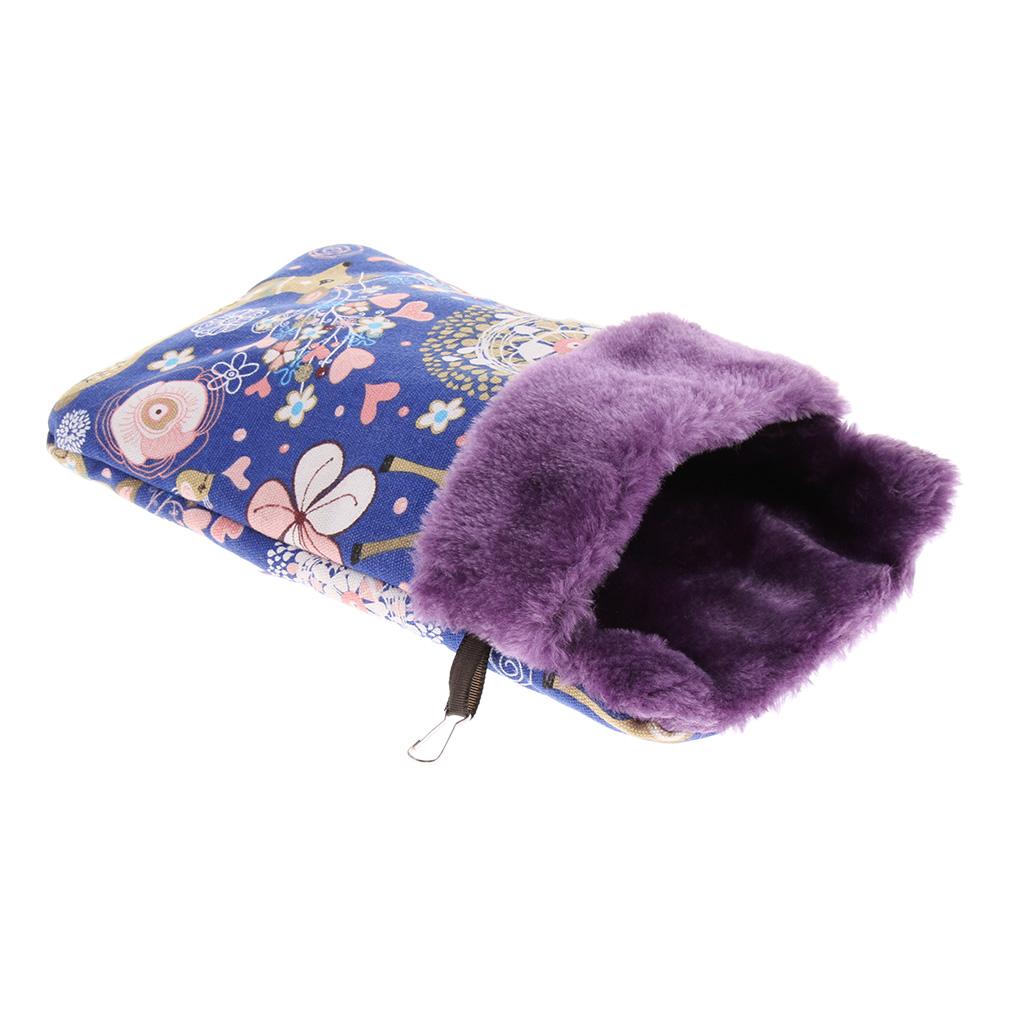 Pet Hamster Parrot Ferret Bunny Squirrel Cage Hanging Sleep Bag Pouch