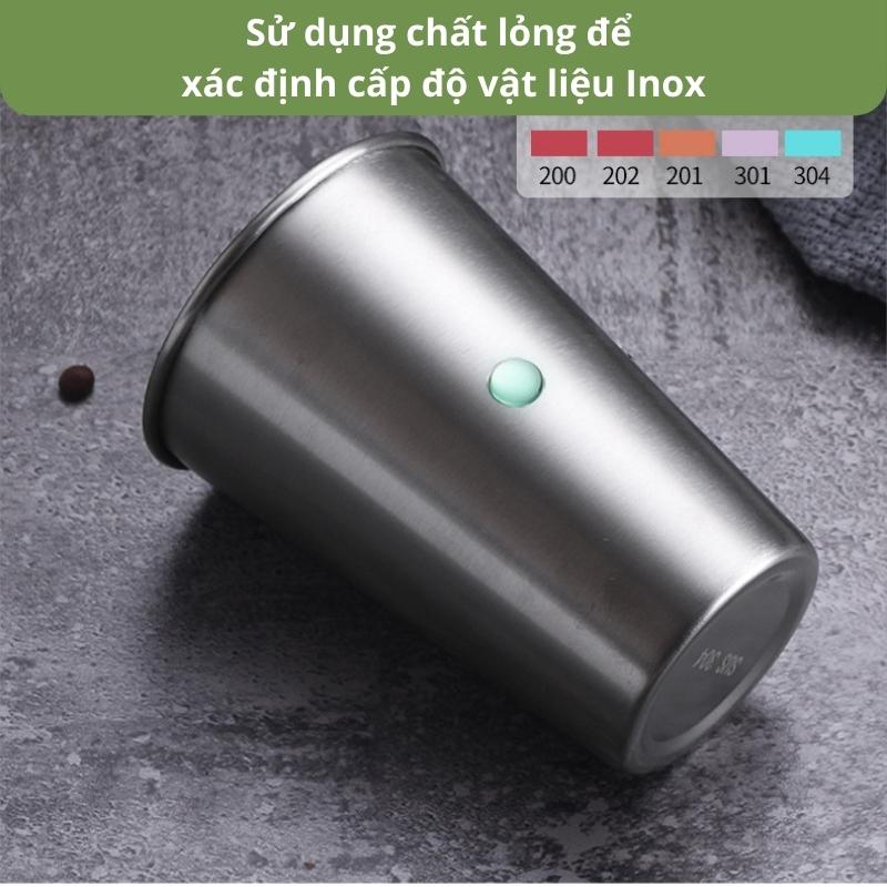 Ly Inox SC02 Dung Tích 500ml Có Miếng Lót Cầm Tay Chống Nóng Lạnh