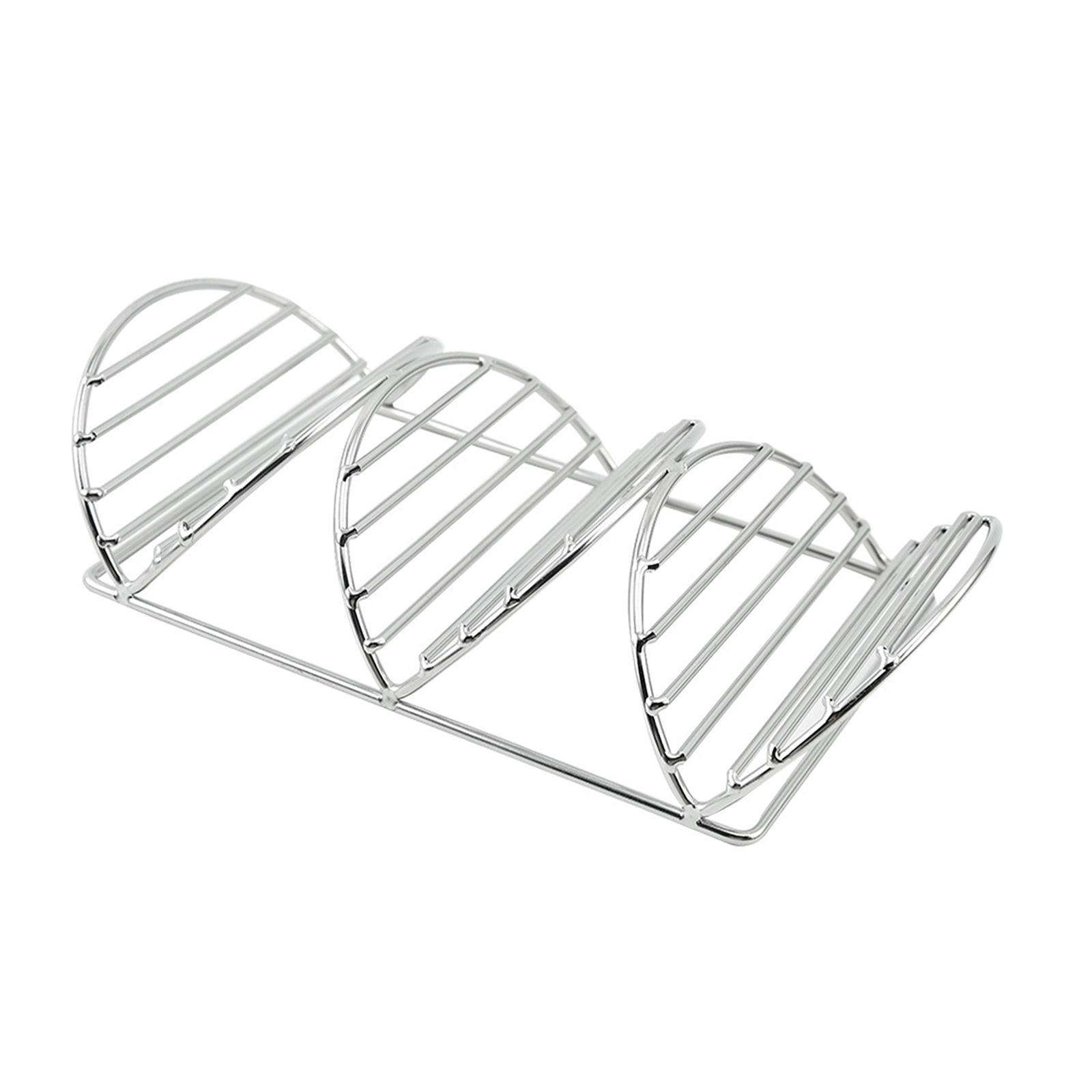 Taco Holder Stainless Steel Taco Stand Holds 2