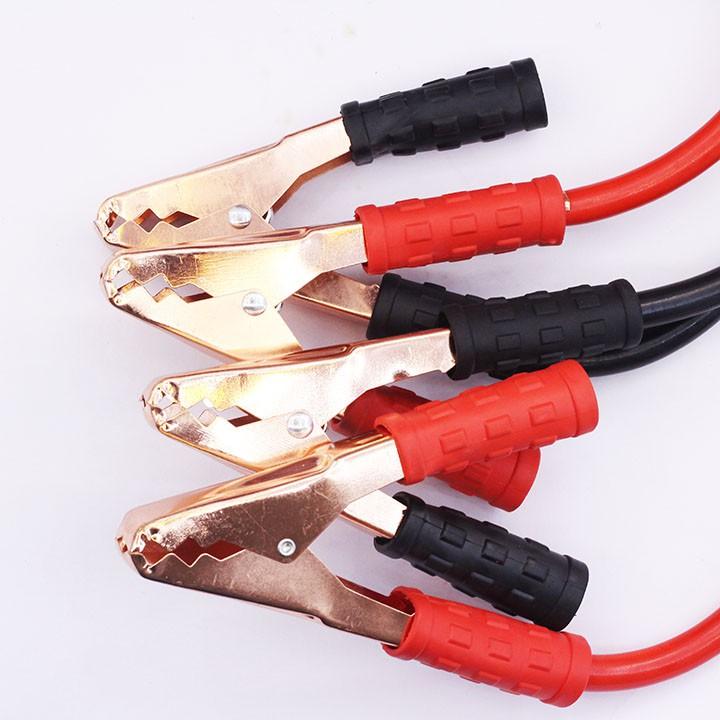 Bộ 2 Dây Câu Điện Mồi Bình Ắc Quy 600AMP Dài 3,5m Nặng 1.6kg Màu Đen Đỏ