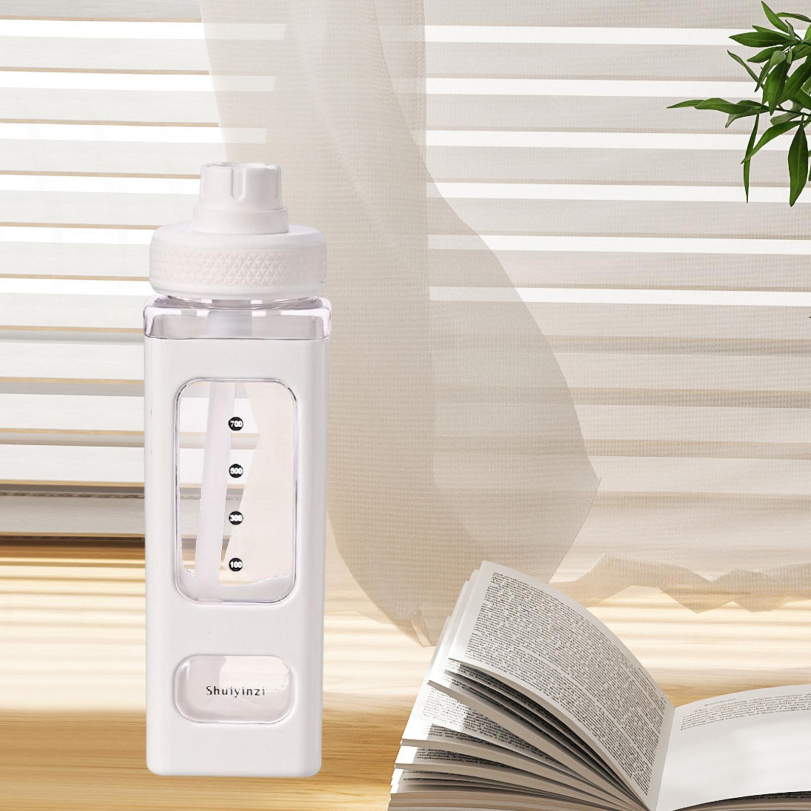 Leakproof Water Bottle with Straw 700ml Reusable Anti Slip for Home Office