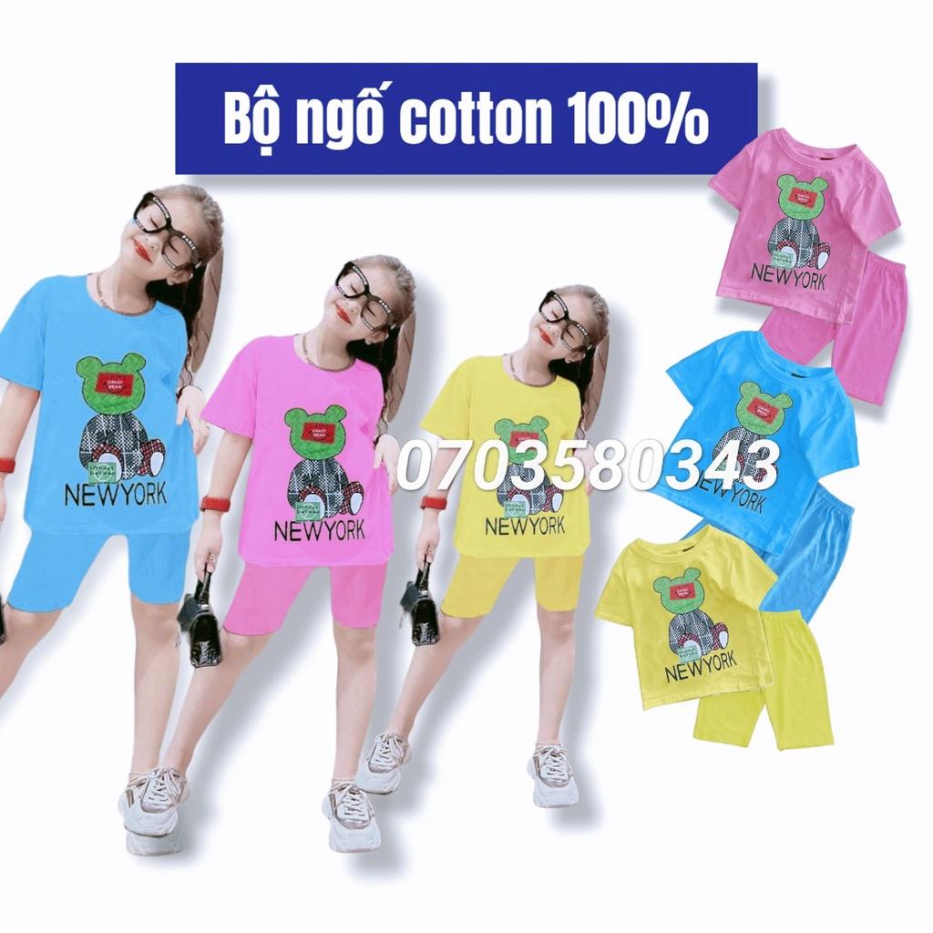 Bộ ngố bé gái size đại 18kg-45kg cho bé 4 tuổi-15 tuổi thun cotton 100% đẹp thoáng mát dày dặn LAZAKIDS