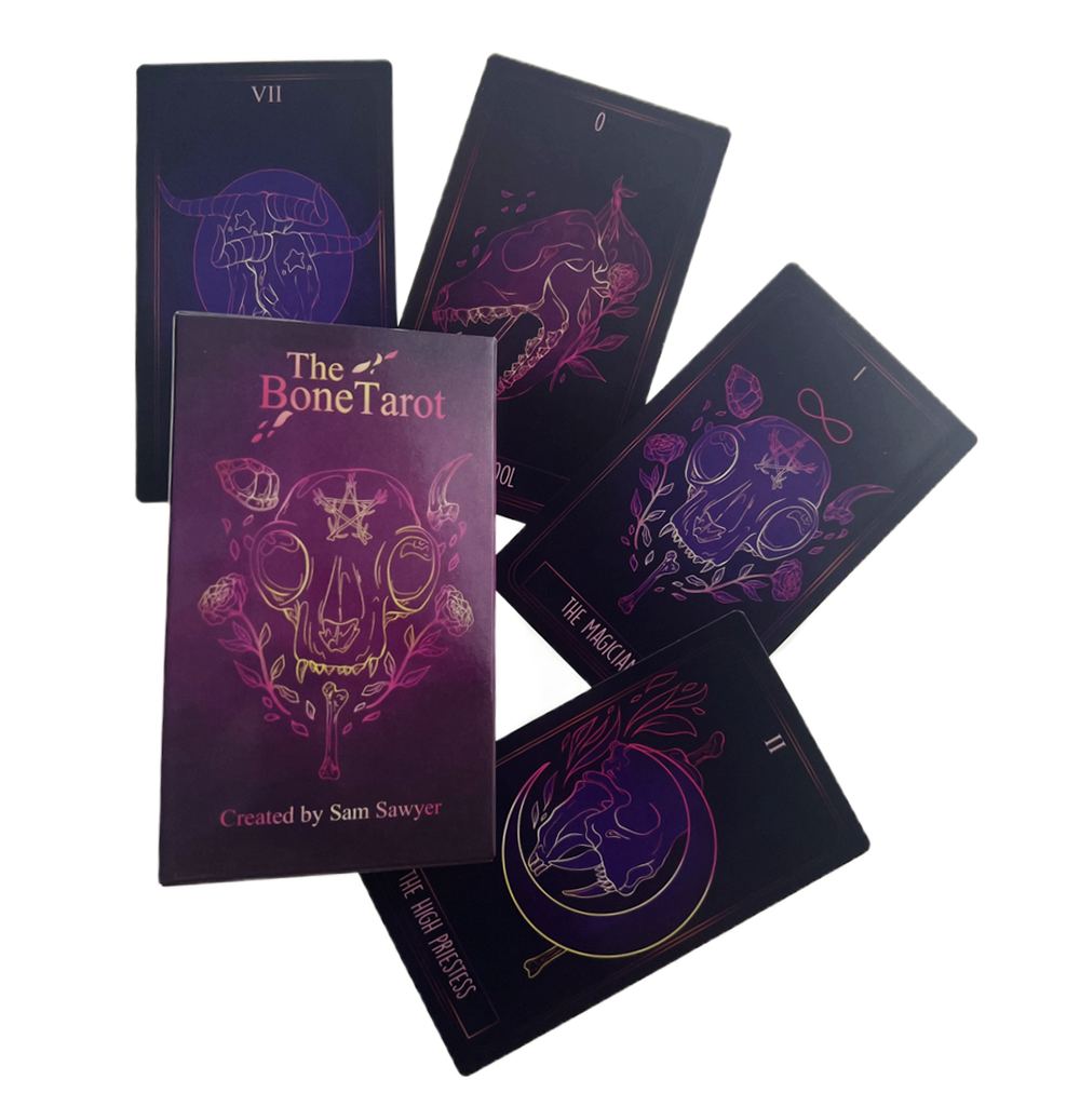 [Size Gốc] Bộ Bài The Bone Tarot 78 Lá Bài 7x12 Cm Đá Thanh Tẩy