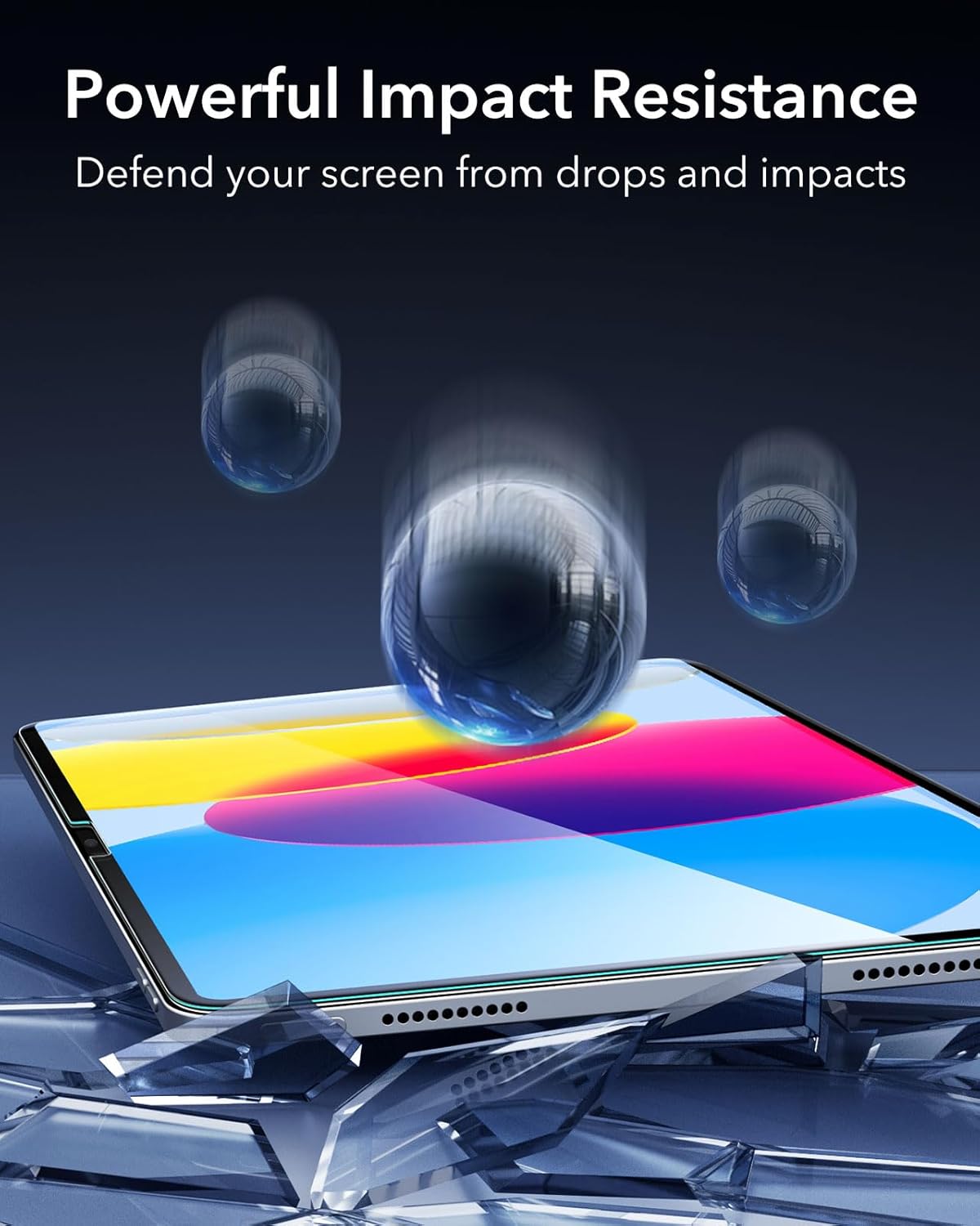 Kính cường lực dán màn hình cho iPad Gen 11 / iPad Gen 10 2025/2022 ESR Tempered Glass Screen Protector - Hàng Chính Hãng