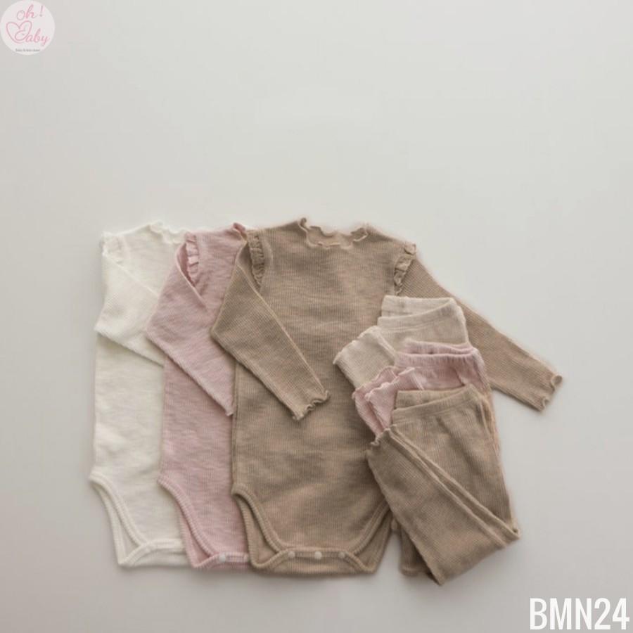 Bộ Body Dài Tay Cotton Cho Bé Trai, Bé Gái