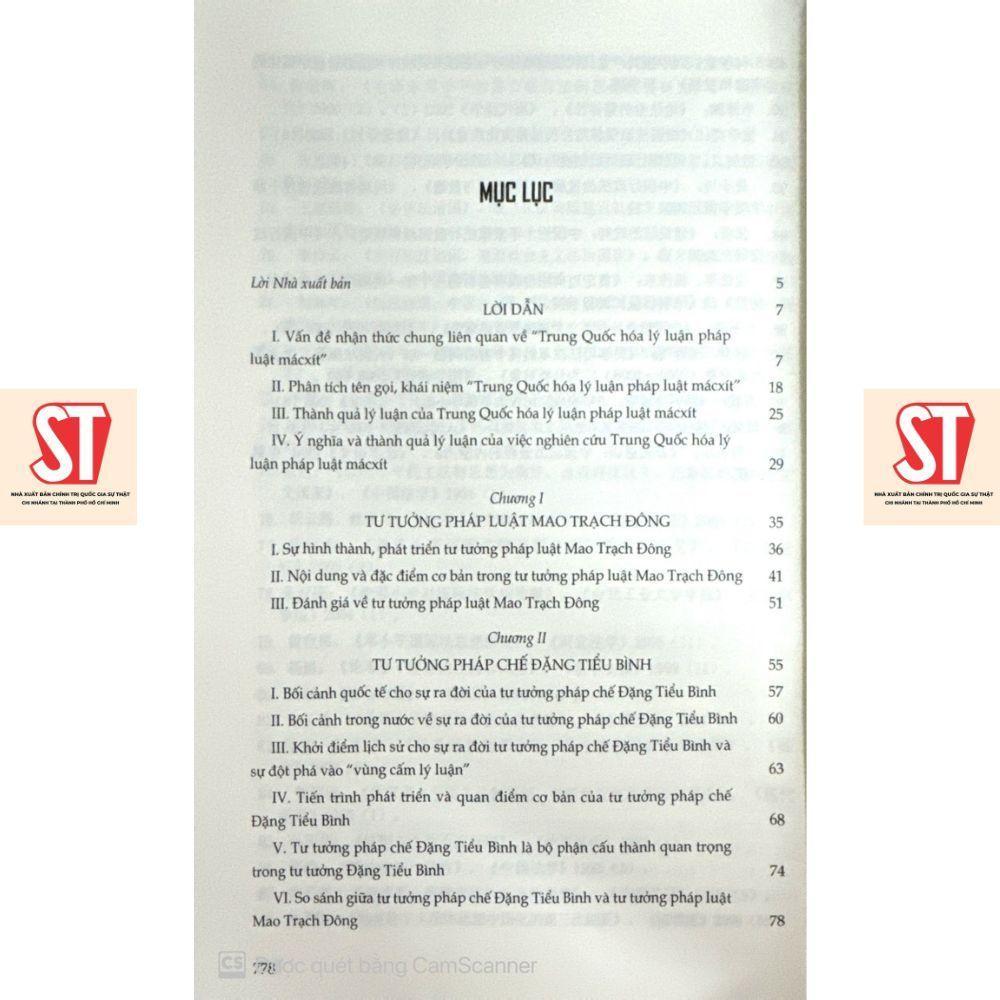Sách - Những Phát Triển Về Lý Luận Pháp Luật Của Chủ Nghĩa Mác Tại Trung Quốc Hiện Nay - NXB Chính Trị Quốc Gia