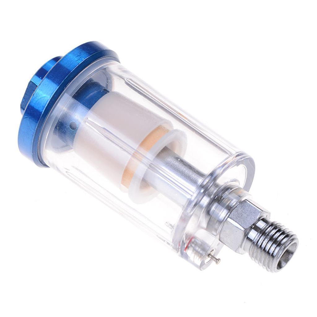2xMini Air Oil Water Separator Filter for Compressor Spray Paint Gun Tool 1/4