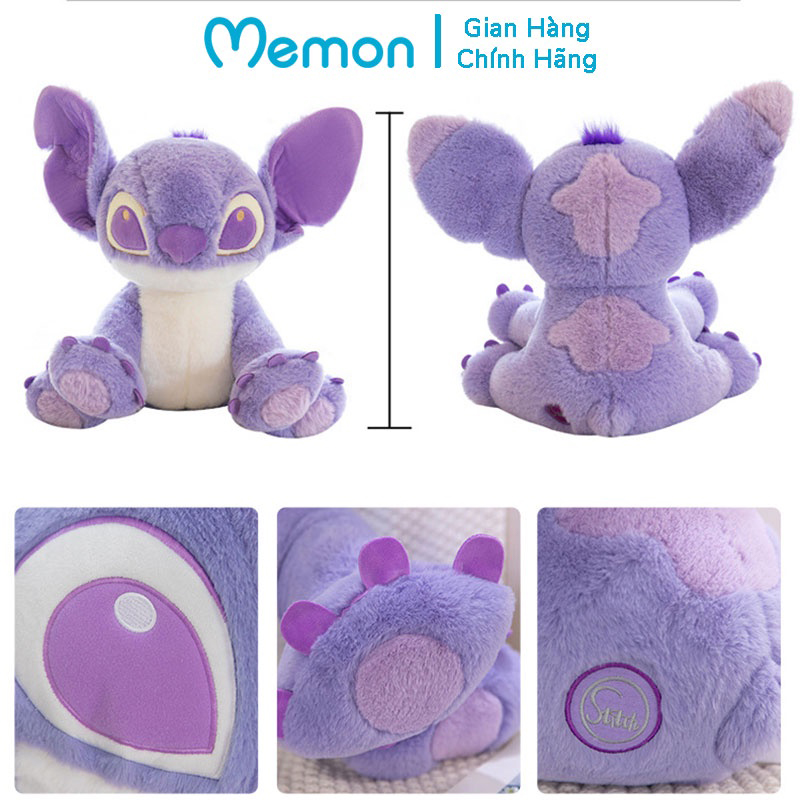 Gấu Bông Stitch Tím 50cm-90cm Cao Cấp Memon