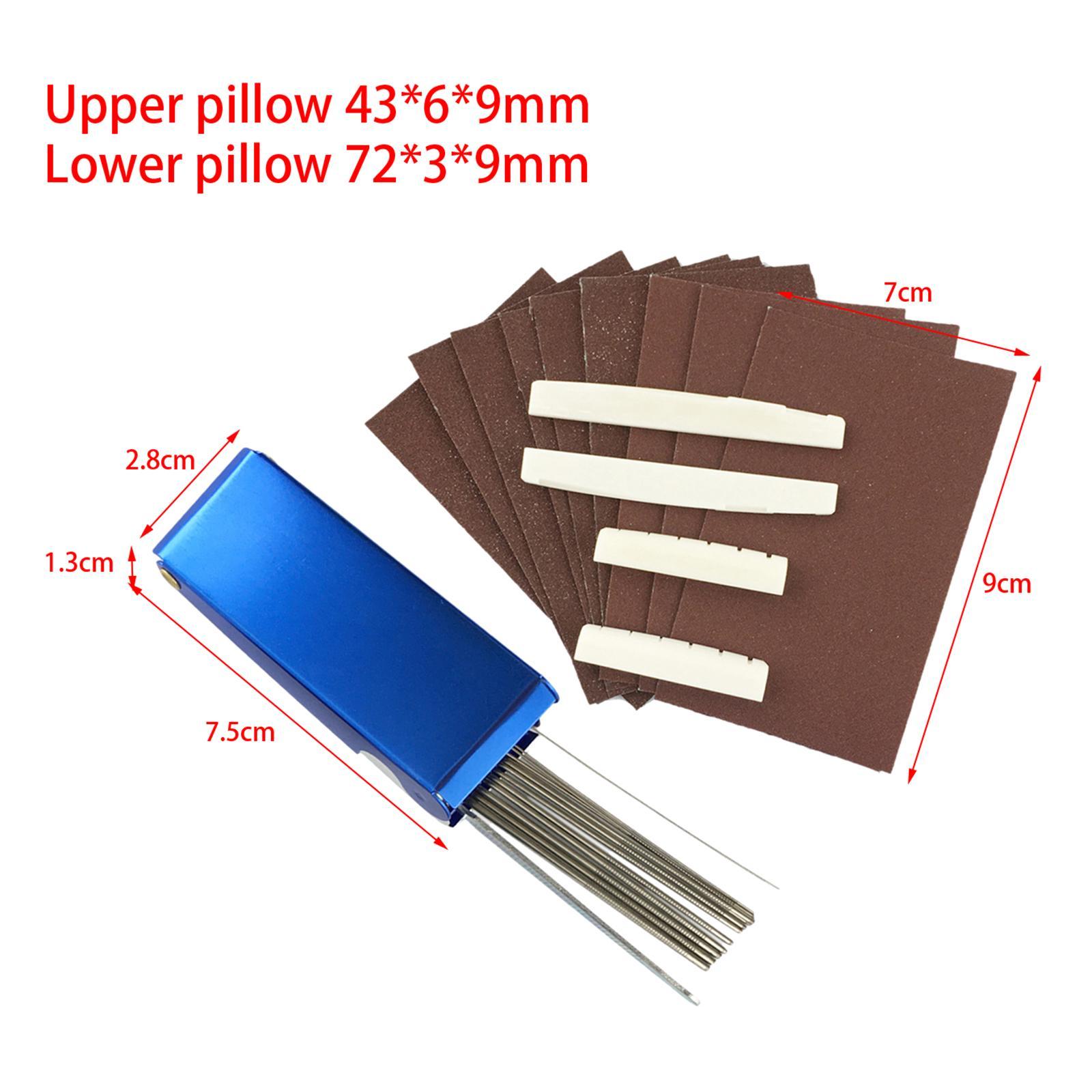 Guitar Bridge Saddle Nut File Set Guitar Bridge Nut Saddle for Maintenance