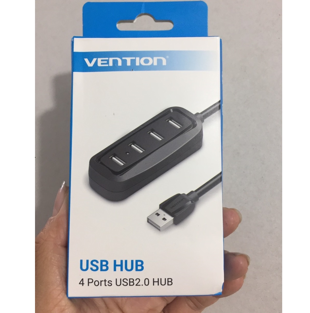 [1USB 2.0  ra 4USB 2.0] hub usb2.0 thiết bị chia cổng Usb2.0 Vention VAS-J43-B015 _ Hàng chính hãng