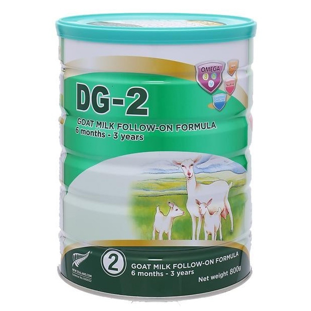 [Tặng Bình Giữ Nhiệt] Combo 3 Lon Sữa Dê Công Thức DG-2 800g (HSD: 7/2026)