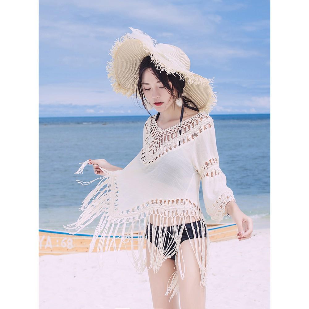 KIMONO áo khoác lưới cotton đi biển đi chơi chất đẹp