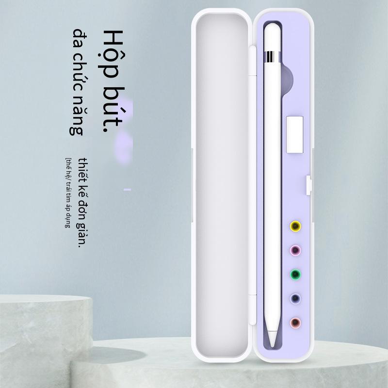 Phong cách mới nhất phù hợp với Apple Pencil thế hệ 1 và 2 Hộp đựng bút chì Phụ kiện bút điện dung Hộp lưu trữ silicon