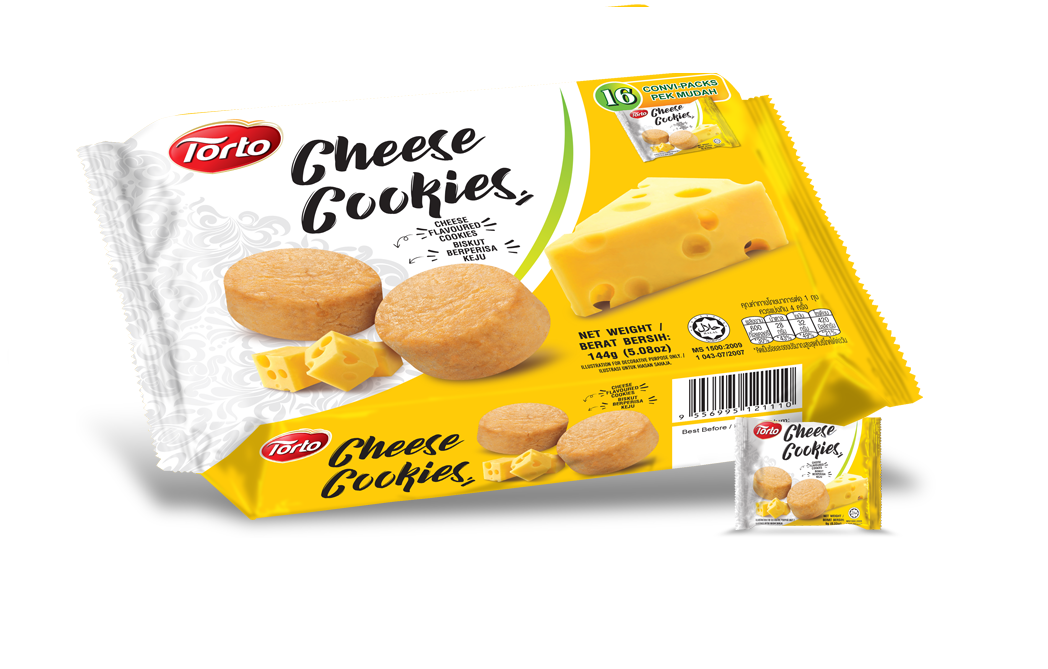 Bánh quy Phô Mai White castle nhập khẩu Malaysia 144g Torto Asian Cookies Cheese Cookies
