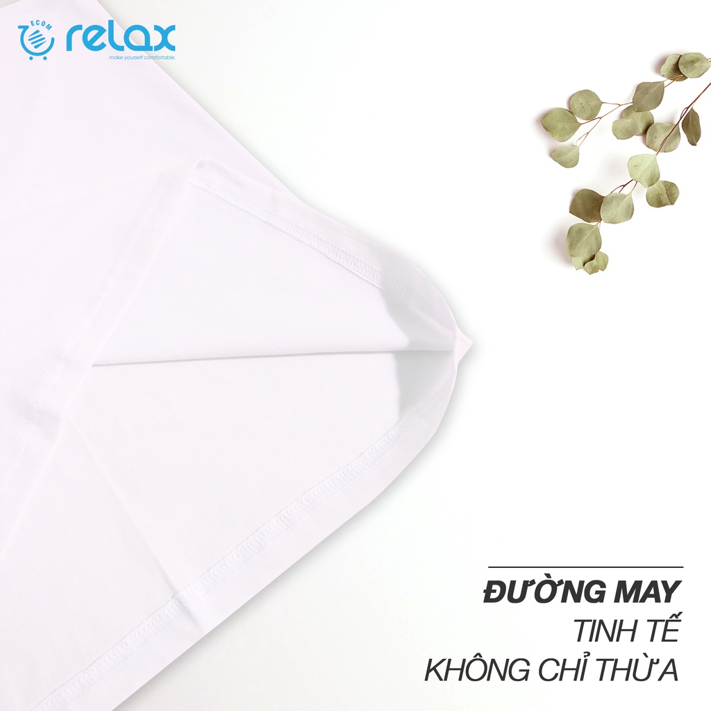 áo ba lỗ nam trắng cotton cao cấp chính hãng relax, áo lót nam trằng RA01