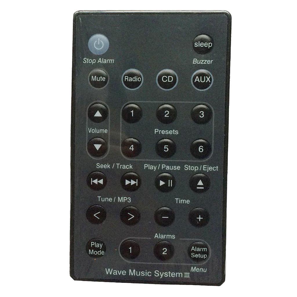 2pcs Remote Control Suit for B-Wave Music Radio System I II III IV Black