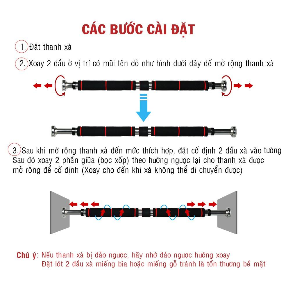 Xà đơn treo tường gắn cửa đa năng cao cấp tập thể dục tại nhà P03 - PHONG SPORT