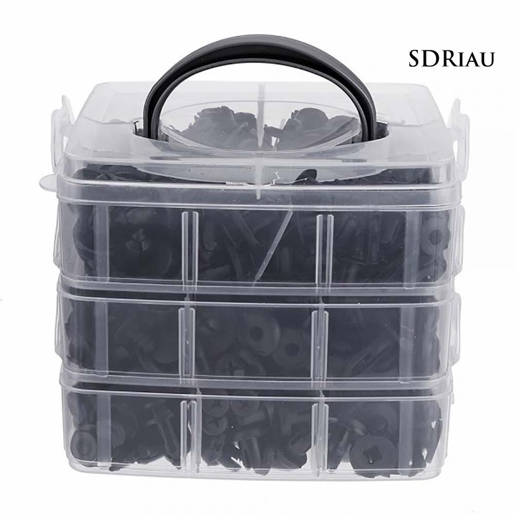 Bộ 630 Đinh Tán Nhựa 16 Kích Cỡ Cho Xe Hơi
